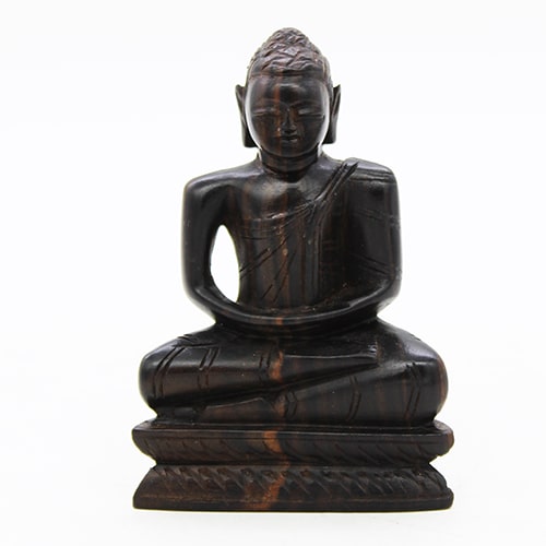 Ebony Buddha In Samadhi Pose - Small