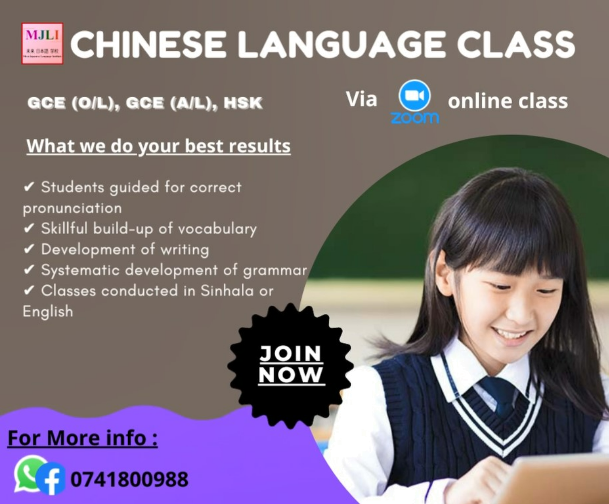Chinse Language Course for Future Jobs in Port City – MIRAI Japanese Language Institute