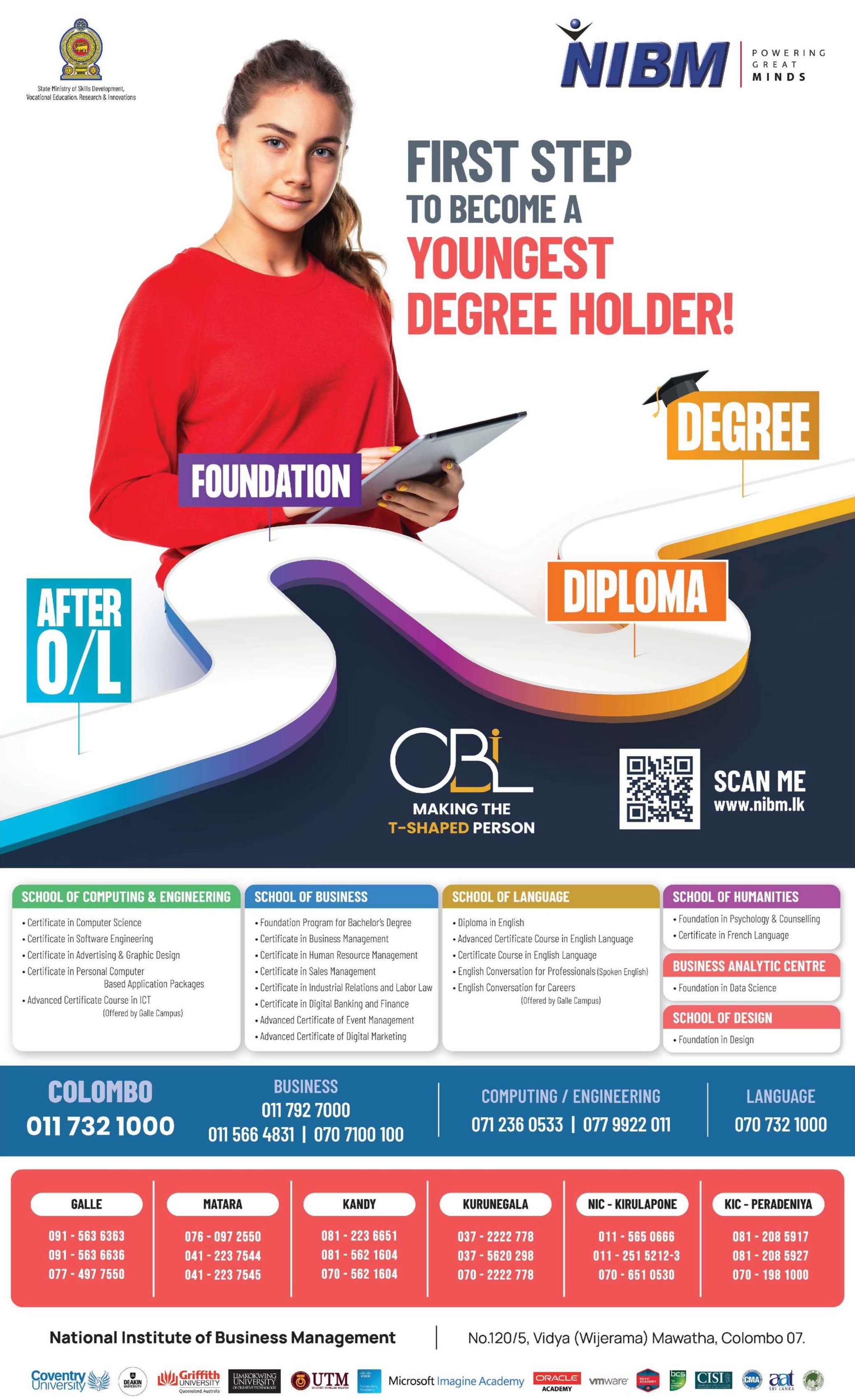 After O/L Degree & Diploma Courses in NIBM Sri Lanka