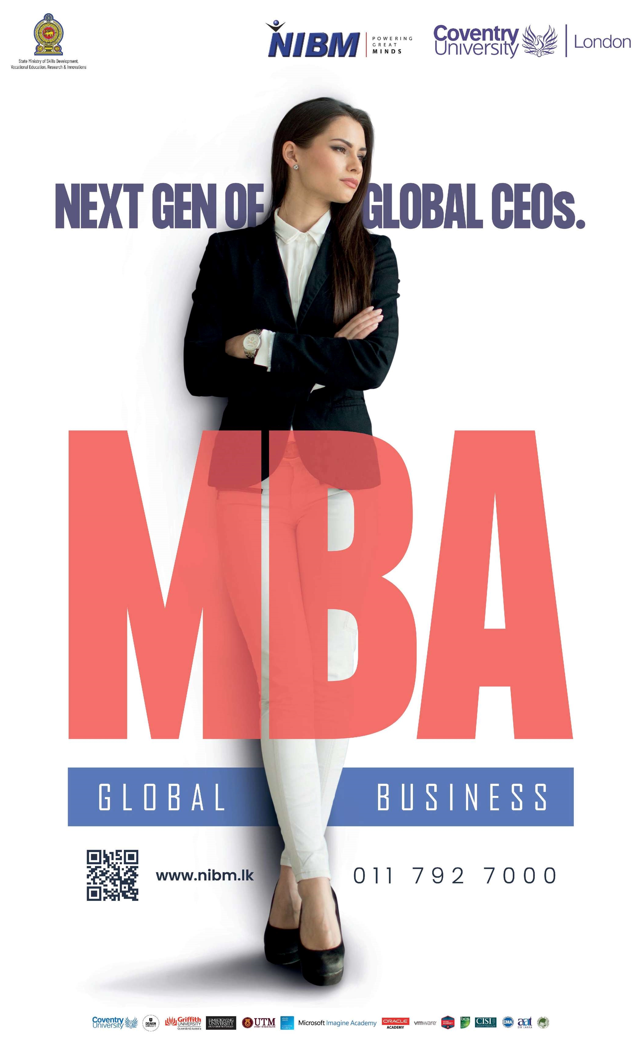 MBA Global Business Degree 2022 - National Institute of Business Management (NIBM) Degree Courses