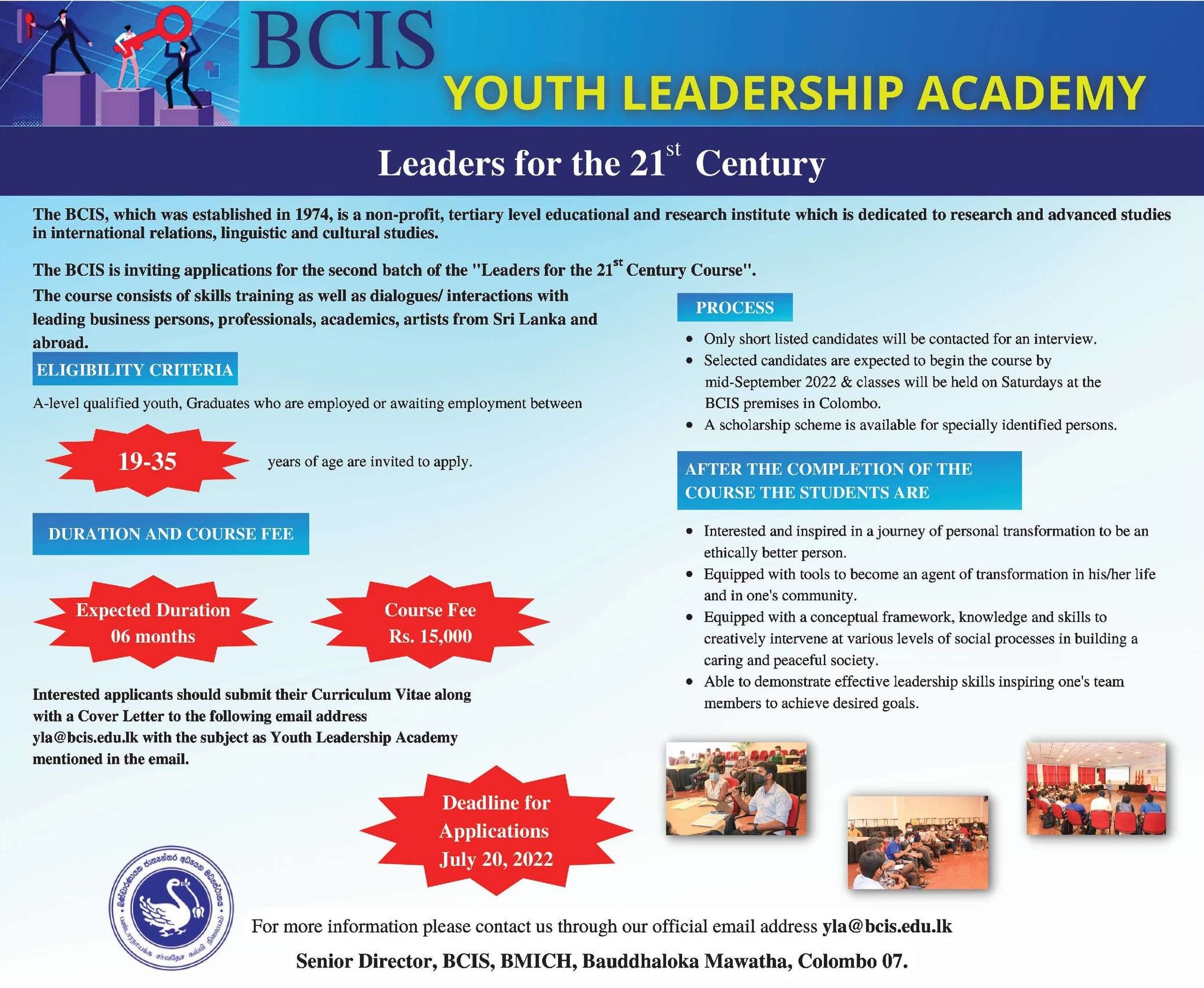 Leaders for the 21st Century Course 2022 - BCIS Institute Courses Details
