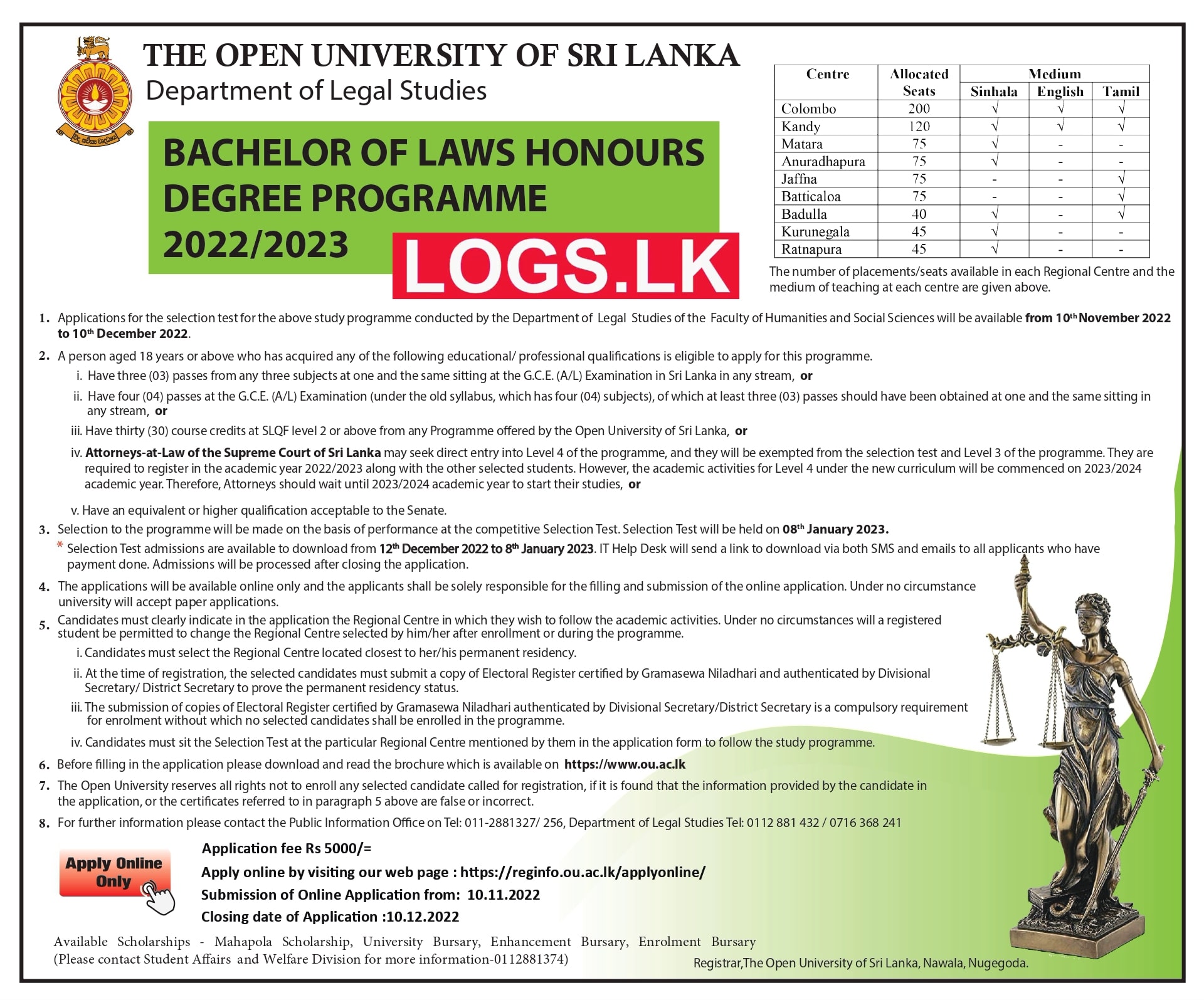 Open University Degree Programme 2023