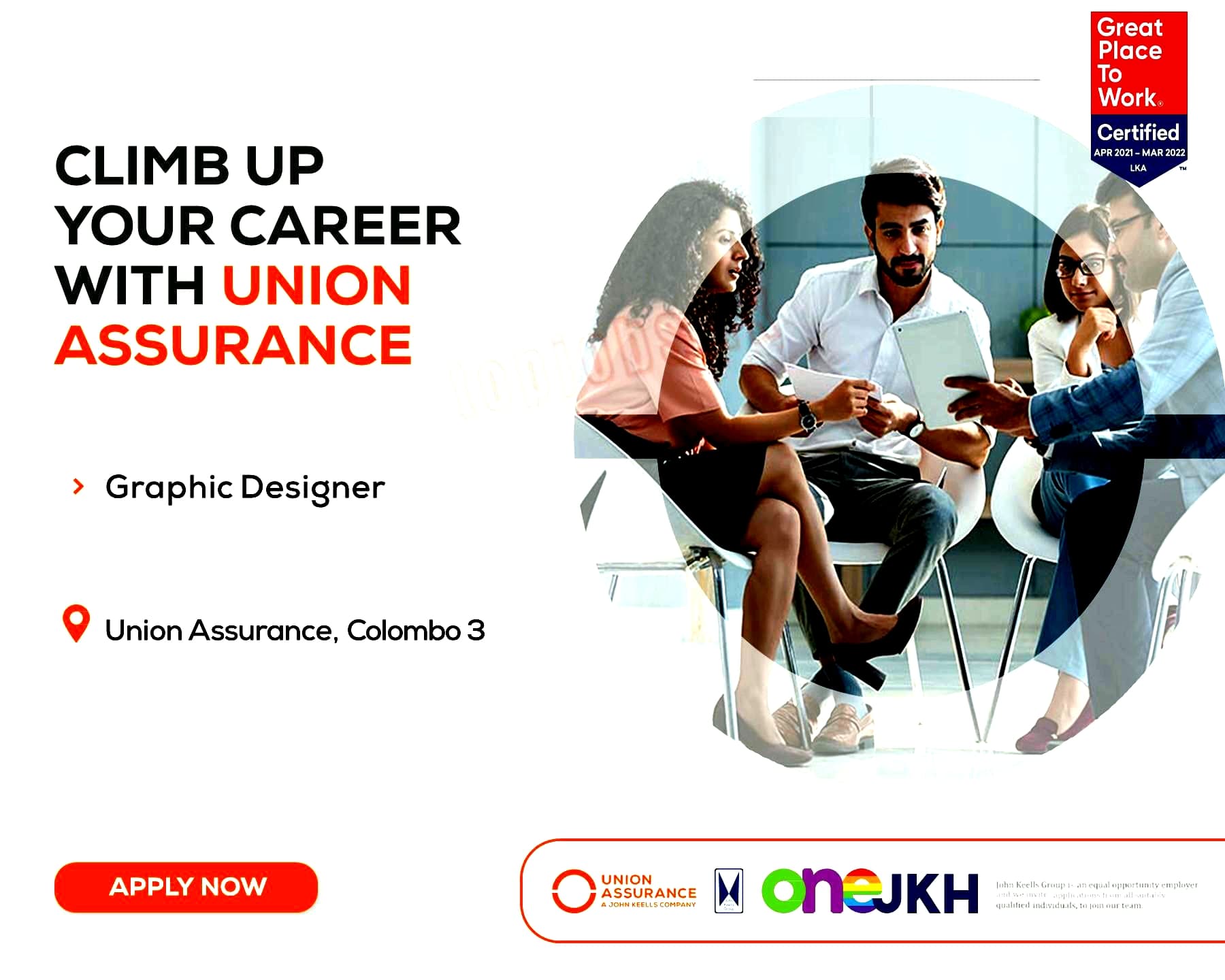 Graphic Designer Jobs Vacancies - Union Assurance PLC Job Vacancy
