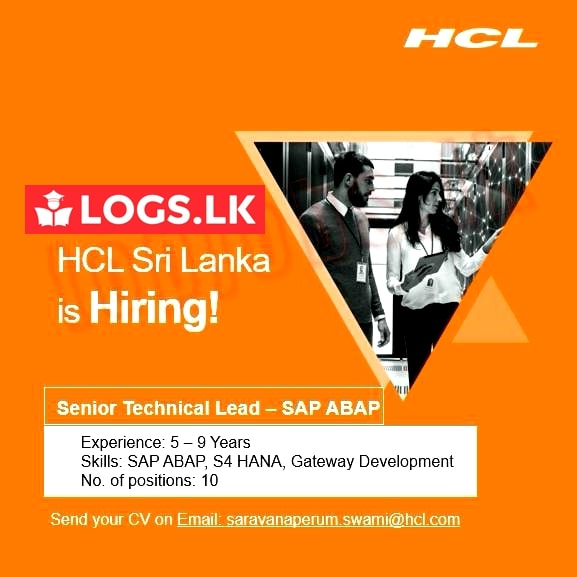 Senior Technical Lead (SAP ABAP) Vacancy - HCL Technologies Jobs Vacancies