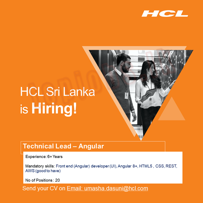Technical Lead - Angular Job Vacancy – HCL Technologies Jobs Vacancies