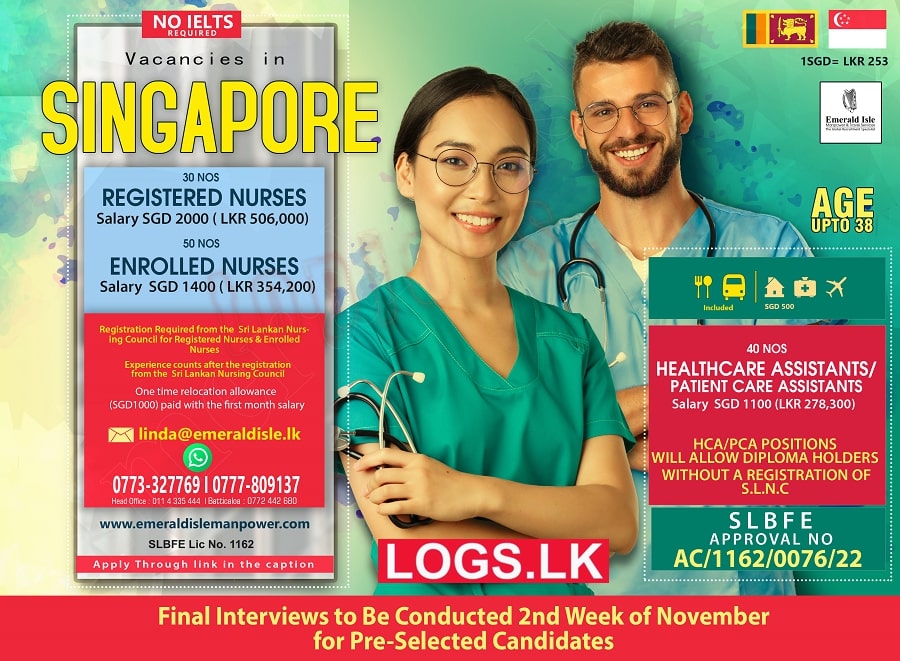 Nurses Jobs Vacancies in Singapore Job Vacancy Details, Application