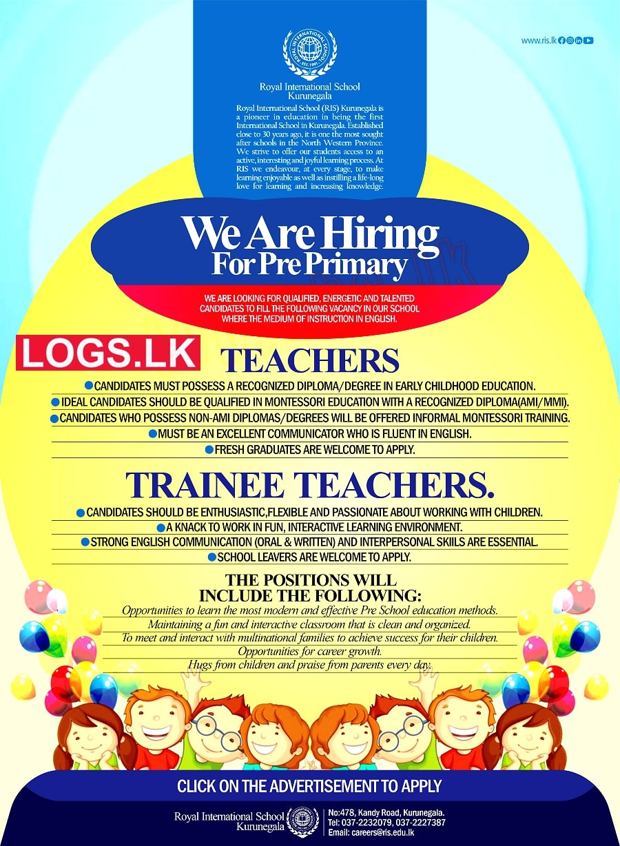 Teachers Jobs Vacancies 2023 in Royal International School Job Vacancy 2023